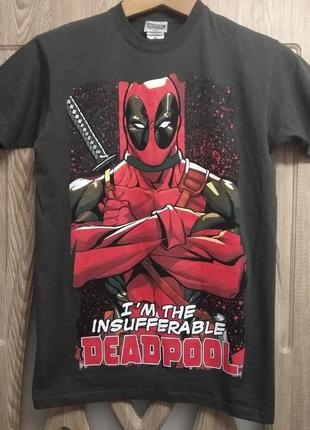 Футболка deadpool " i'm the insufferable " , я нестерпний "
