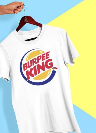 Футболка с принтом "burpee king" push it1 фото