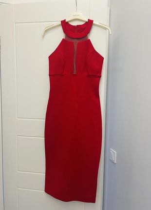 Червоне коктельне плаття
