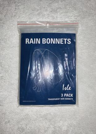 Ідеальні дощові прозорі косинки rain bonnets