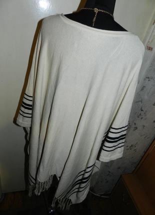 Натуральная-хлопок,трикотажная блузка-туника,бохо,большого размера,h&m3 фото