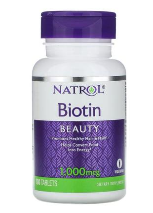 Natrol, біотин, 1000 мкг, 100 таблеток