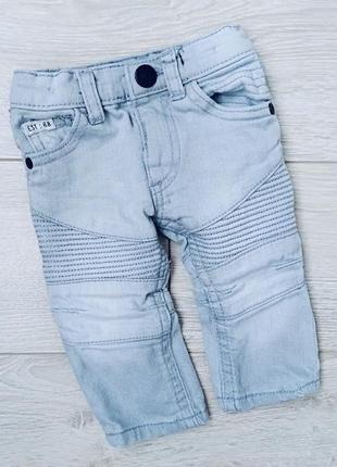 #осіньдобра очень крутые моднячие узкие джинсы штаны штанишки на маленького стилягу river island 0-3 мес 62 см1 фото