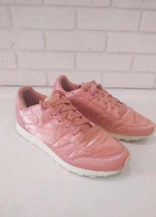 Кроссовки reebok classic leather satin w