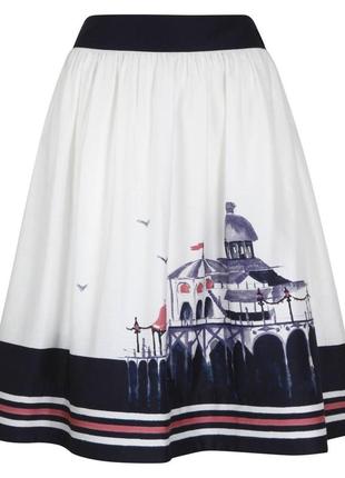 Laura ashley юбка с принтом пышная с красивым рисунком