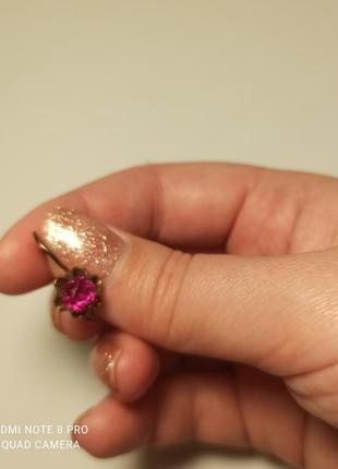 Серьги советские позолота цветы