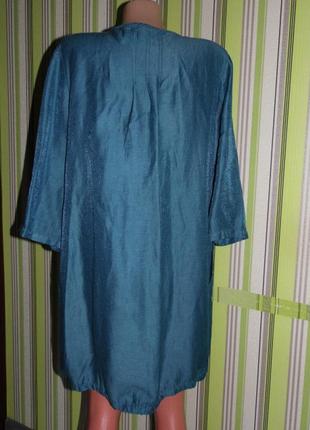 Платье бочонок  бирюза  timaja - 2 xl4 фото