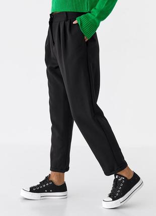 Жіночі класичні брюки чорний, беж s m l (xl)