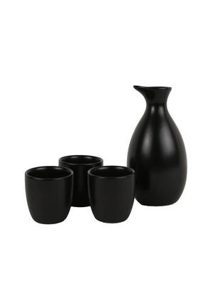 Набор из 4 предметов для японского саке ernesto - черный li-113175