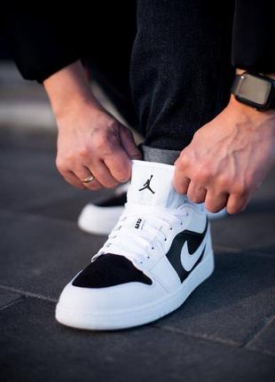 Кроссовки мужские  air jordan 1 low “panda” кросівки чоловічі найк