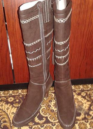 Замшеві чоботи braska 36р.