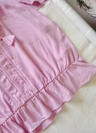 Ніжна віскозна лавандова 🌸💜 блуза/блузка/топ f&f, на р. s/m5 фото