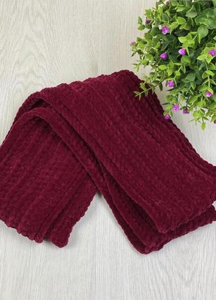 Велюровий шарф6 фото