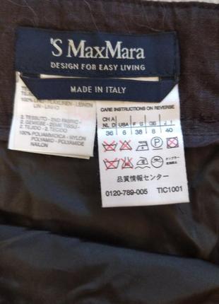 Элегантная льняная юбка max mara s-m2 фото