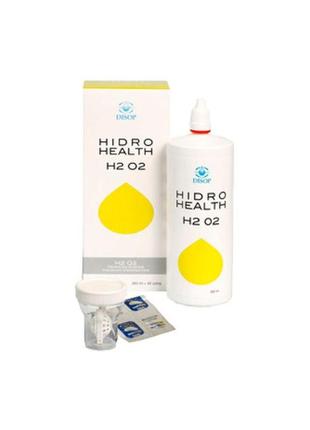 Пероксидная система очистки контактных линз "hidro health h202" disop, испания ( 60 мл.+ 6 таблеток )
