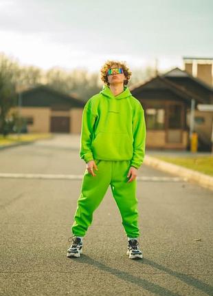 Теплий спортивний костюм оверсайз