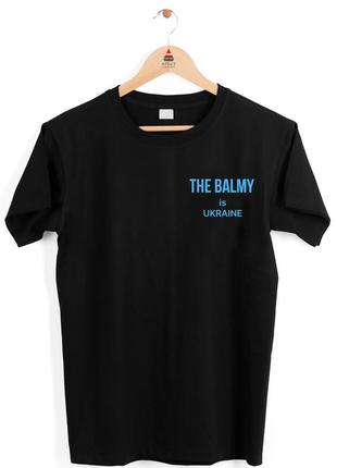 Футболка чорна з принтом "the balmy is ukraine" push it