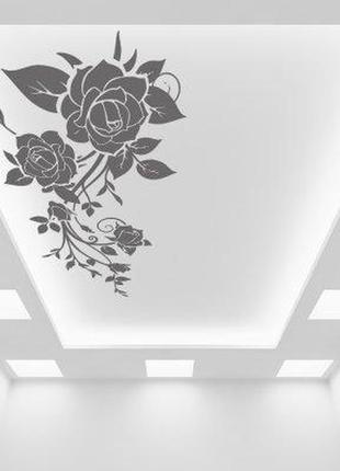 Наклейка на потолок «розы»