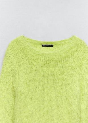 Zara пушистый свитер джемпер s-m6 фото