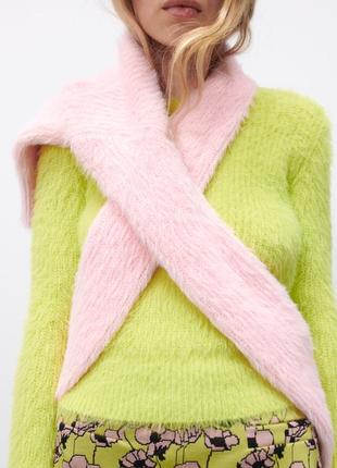 Zara пушистый свитер джемпер s-m3 фото