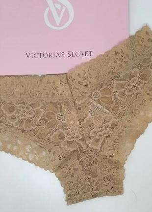 Мереживні трусики cheeky з квітковим принтом victoria's secret