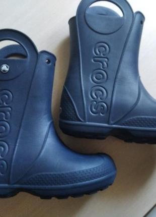 Чобітки crocs р. j 2., kids handle it rain boot, оригінал