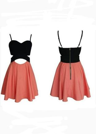 Трендова сукня з вирізами корсет пушап вечірня на побачення сексі стильна сучасна кроп для вагітних плаття модне кораловое вирізи вагітних