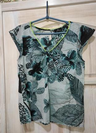 Невесомая легкая хлопковая батистовая блуза