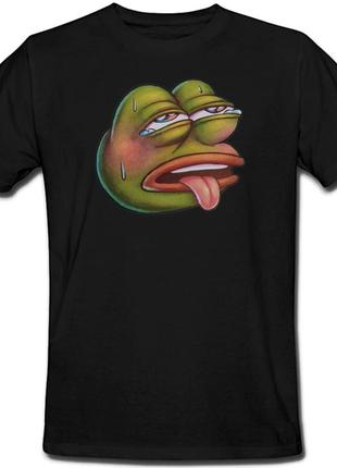 Футболка ahegao pepe (черная)