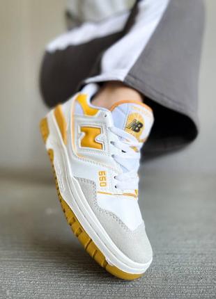 Кросівки жіночі new balance 550 sea salt varsity gold/кроссовки женские нью баланс 550