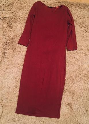 Сукня красивого винного кольору4 фото