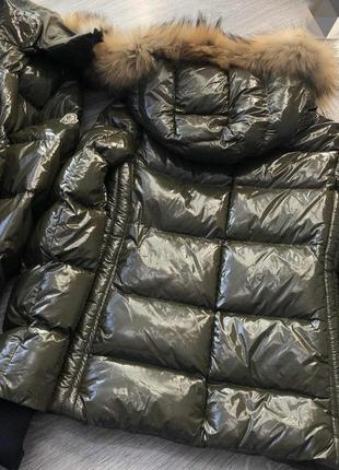 Шикарный теплый пуховик,куртка с натуральным мехом, италия.4 фото
