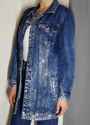 Джинсовый кардиган тренч