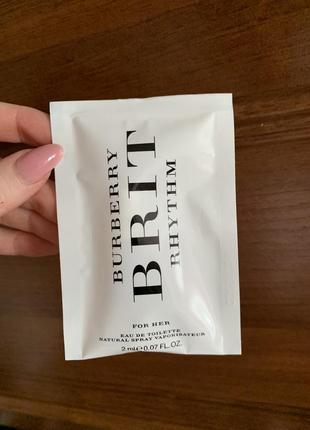 Туалетная вода burberry brit rhythm for her пробник