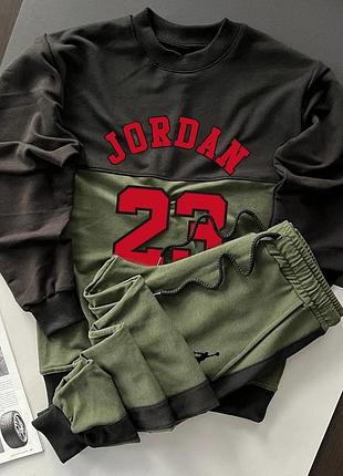 Чоловічий спортивний трикотажний костюм jordan 23