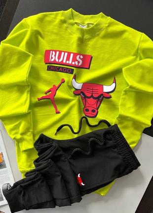 Мужской спортивный трикотажный костюм chicago bulls