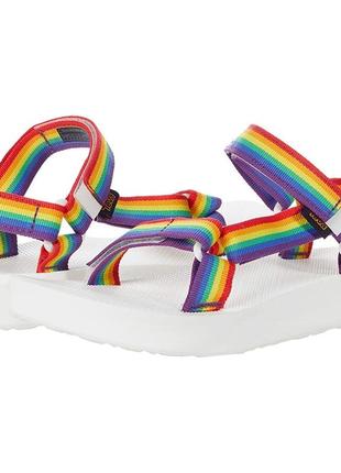 Сандалі teva midform універсальний rainbow pride rainbow/white