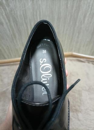 Оксфорди туфлі черевики лакові  s.oliver7 фото