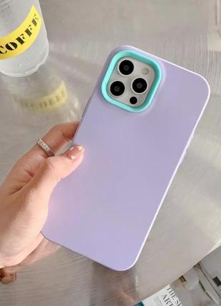 Распродажа🔥чехол силиконовый матовый на iphone 13, силиконовый бампер сиреневый на айфон 13