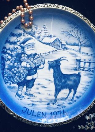 🔥 тарілка 🔥 вінтаж колекційна швеція різдвяна1 фото