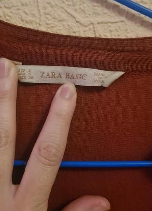 Zara платье туника с карманами натуральное льняное с разрезами10 фото