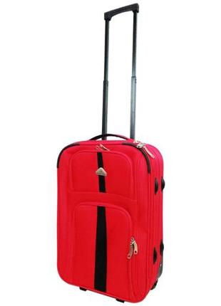 Малый тканевый чемодан ручная багаж 31l enrico benetti chicago красный