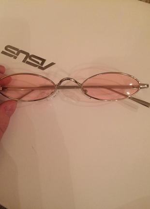 Овальні рожеві окуляри4 фото
