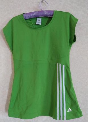 Футболка зеленая adidas m