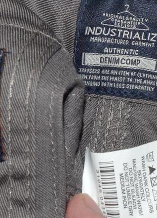 Брюки зауженные industrialize slim fit chinos trousers (m) с бирками6 фото