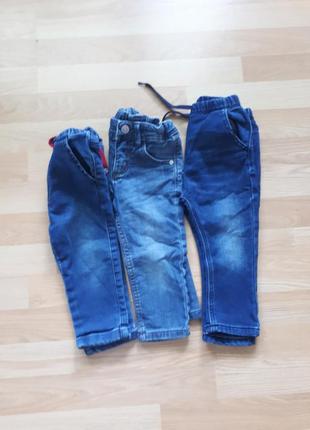Лот джинсів на хлопчика 12- 18 місяців ( на зріст 86)5 фото