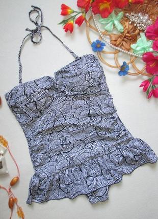 Шикарный сдельный слитный купальник платье в мелкий горох george 🍒🍹🍒1 фото