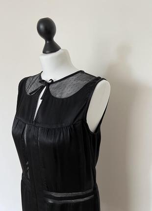 Маленьке чорне шовкове плаття topshop3 фото