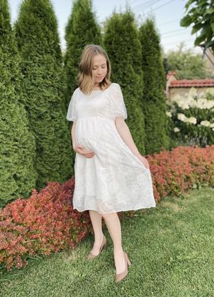 Сукня шифонова для вагітних1 фото