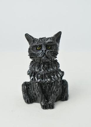 Статуетка кішки чорна кішка сувенір2 фото